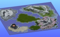 Survival Multibiome 3000x3000 Blocks Custom Map: Volcano, Mountains, Taiga, Cherry, Jungle, Desert, Swamp, Mangrove, Birch
