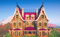 🏰 Amethyst Gable House | Elegant Medieval Home with Twin Roof Design