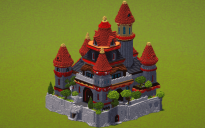 Red Fantasy Castle