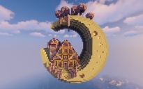 🌙 Moon-Themed Fantasy House (Interior by Us)