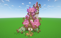 Minecraft Axolotl Fantasy House