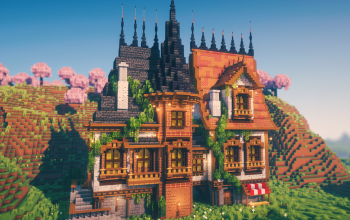 🏰 Valebriar House | Medieval Fantasy House with Dual Roof Design