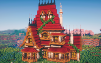 🏰 Verdant Peak Manor | Layered Medieval House with Grand Steep Roof