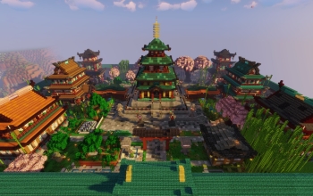 🏯 Japanese Survival Base 3 (Designed for survival worlds) 🌸