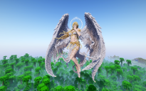 Minecraft Celestial Angel Statue V69