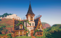 🏰 Ravenhollow House | Dark Medieval Fantasy House with Tower Design
