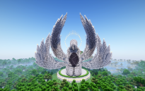 Minecraft Dragon Guardian Angel Statue V70 Free (Schem and Map)