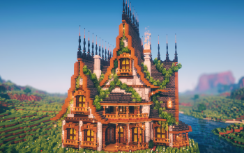 🏰 Thornveil Manor | Dark Medieval House with Overgrown Fantasy Design