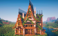 🏰 Thornveil Manor | Dark Medieval House with Overgrown Fantasy Design