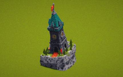 Tilted Tower | Minecraft Tower #29882