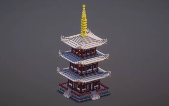 Medium Japanese Pagoda