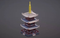 Medium Japanese Pagoda