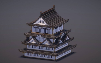 Large Japanese Castle
