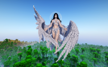 Minecraft Angel |Seraphina| Statue V71