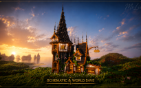 🏰 Shadowspire Cottage | Dark Medieval House with Tall Fantasy Tower
