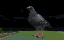 Pigeon Monster Statue (Litematica)