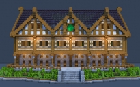Medieval Trading Hall - Fully Decorated Interior