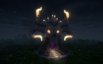 Minecraft Skull Nether Portal Statue V17