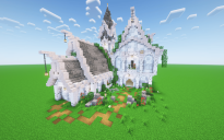 Minecraft Pale Oak Medieval House