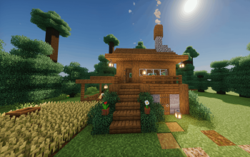 🏡 Cozy Spruce Log House 🌲