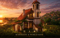 🏰 Ivory Bell Tower House | Medieval Tower Cottage & Noble Homestead