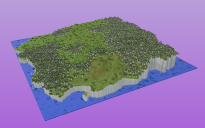 Custom Map - Cliff, Birch Forest