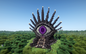 Minecraft Dark Eye Nether Portal Statue