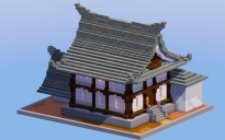 Japanese Temple House Tuff Bricks
