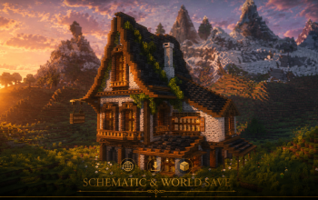 🏡 Evergreen Merchant House | Medieval Timber Cottage & Survival Base