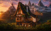 🏡 Evergreen Merchant House | Medieval Timber Cottage & Survival Base