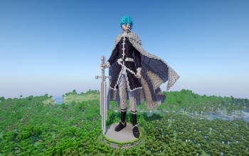 Minecraft Himmel |Frieren: Beyond Journey's End| Statue Free (Schematic and Map)
