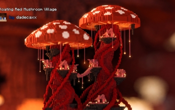 Floating Red Mushroom Village