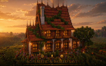 🌿 Rosewood Garden Manor | Medieval Cottage & Countryside Estate