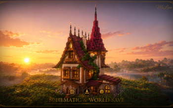 🏰 Crimson Spire Manor | Medieval Fantasy House & Noble Residence