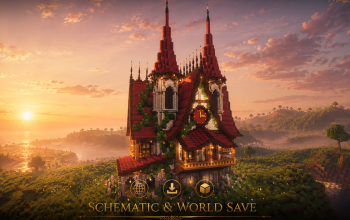 🏰 Crimson Spire Manor | Medieval Noble House & Fantasy Tower Estate