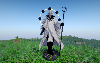 Minecraft Madara Uchiha |Six Paths|Naruto| Statue