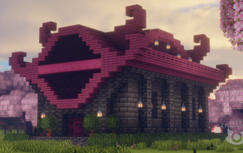 Alien house (crimson)