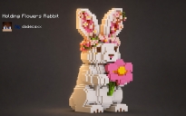 Holding Flowers Rabbit