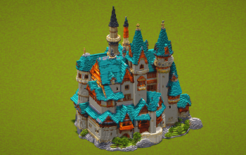 Cyan Sand Castle