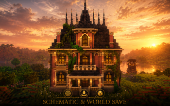 🏰 Crimson Ivy Manor | Grand Medieval Noble House & Gothic Estate
