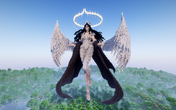 Minecraft Angel |Lumina Nox| Statue V77 Free (Schematic and Map)