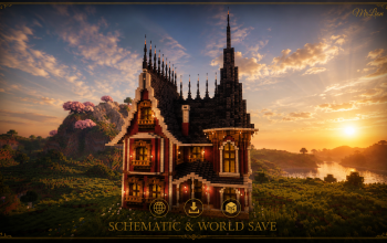 🏰 Crimson Thorn Manor | Medieval Gothic House & Noble Residence