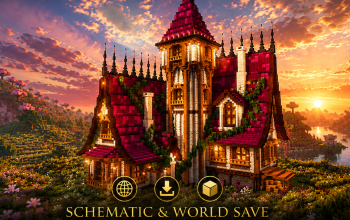 🏰 Crimson Crown Keep | Grand Medieval Castle & Noble Fortress