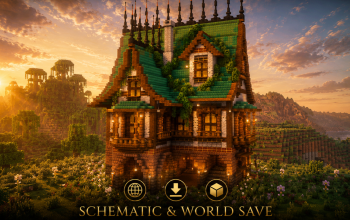 🏰 Crimson Thorn Manor | Medieval Gothic House & Noble Residence