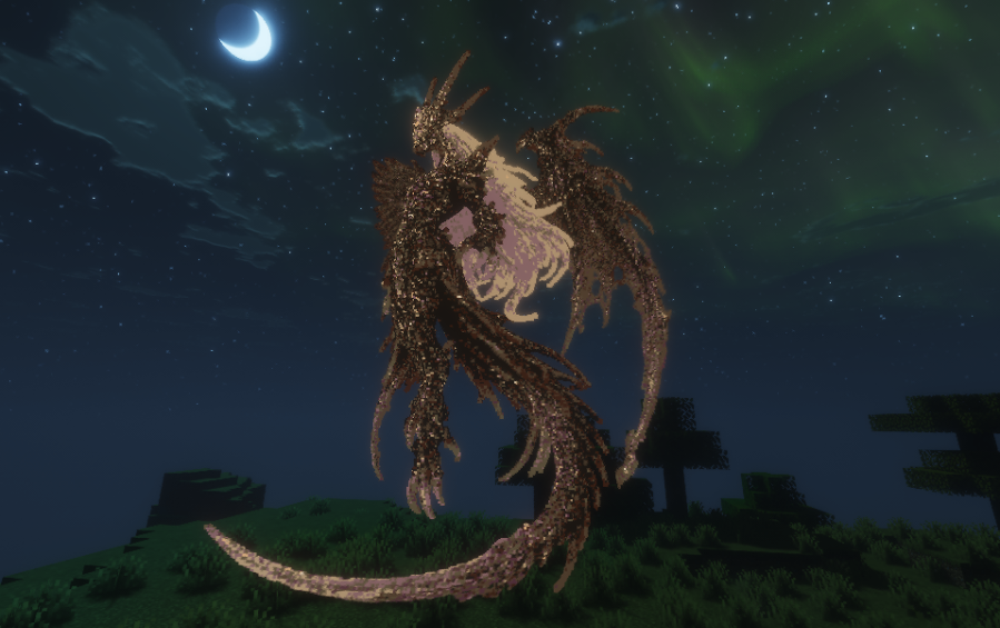 [FREE]Noctiseraph,TheFallenTwin-WingDragon | Minecraft Statue and ...
