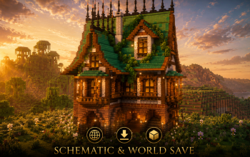🏰 Crimson Thorn Manor | Medieval Gothic House & Noble Residence