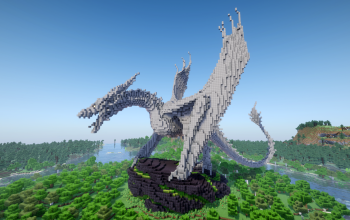 Minecraft Seasmoke Wyvern |HoD| Statue