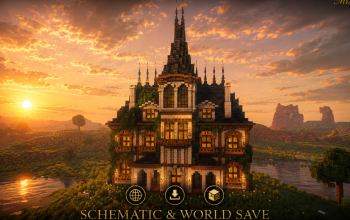 🏰 Evergreen Grand Manor | Luxurious Medieval Noble Estate & Fantasy Mansion