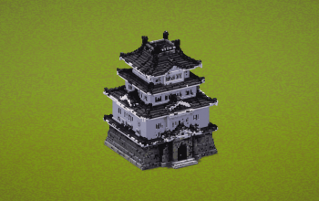 White Japanese Temple
