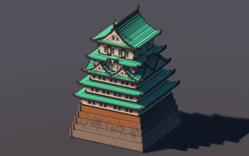 Copper Japanese Castle